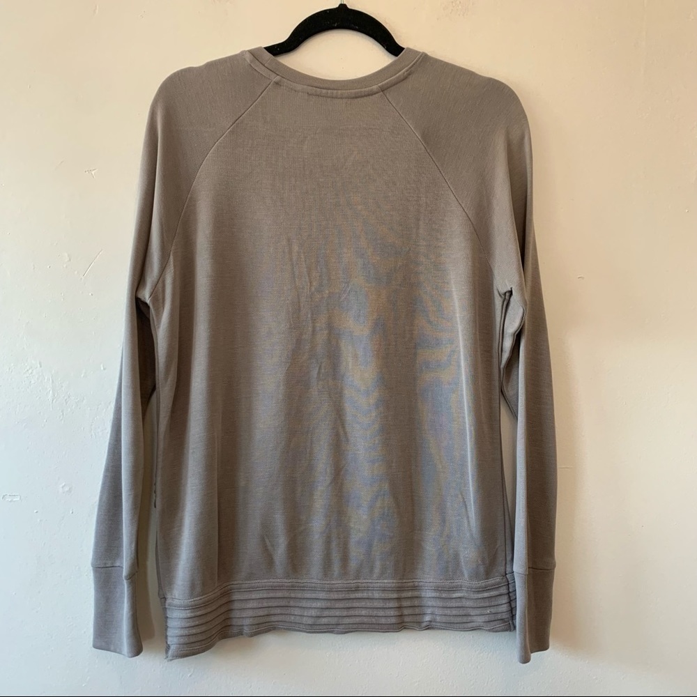 Athleta Serenity Modal Blend Criss Cross Pullover Sweatshirt - Picture 8 of 9